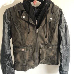 AE Layered moto jacket